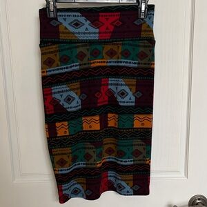LuLaRoe Colorful Geometric Pencil Skirt